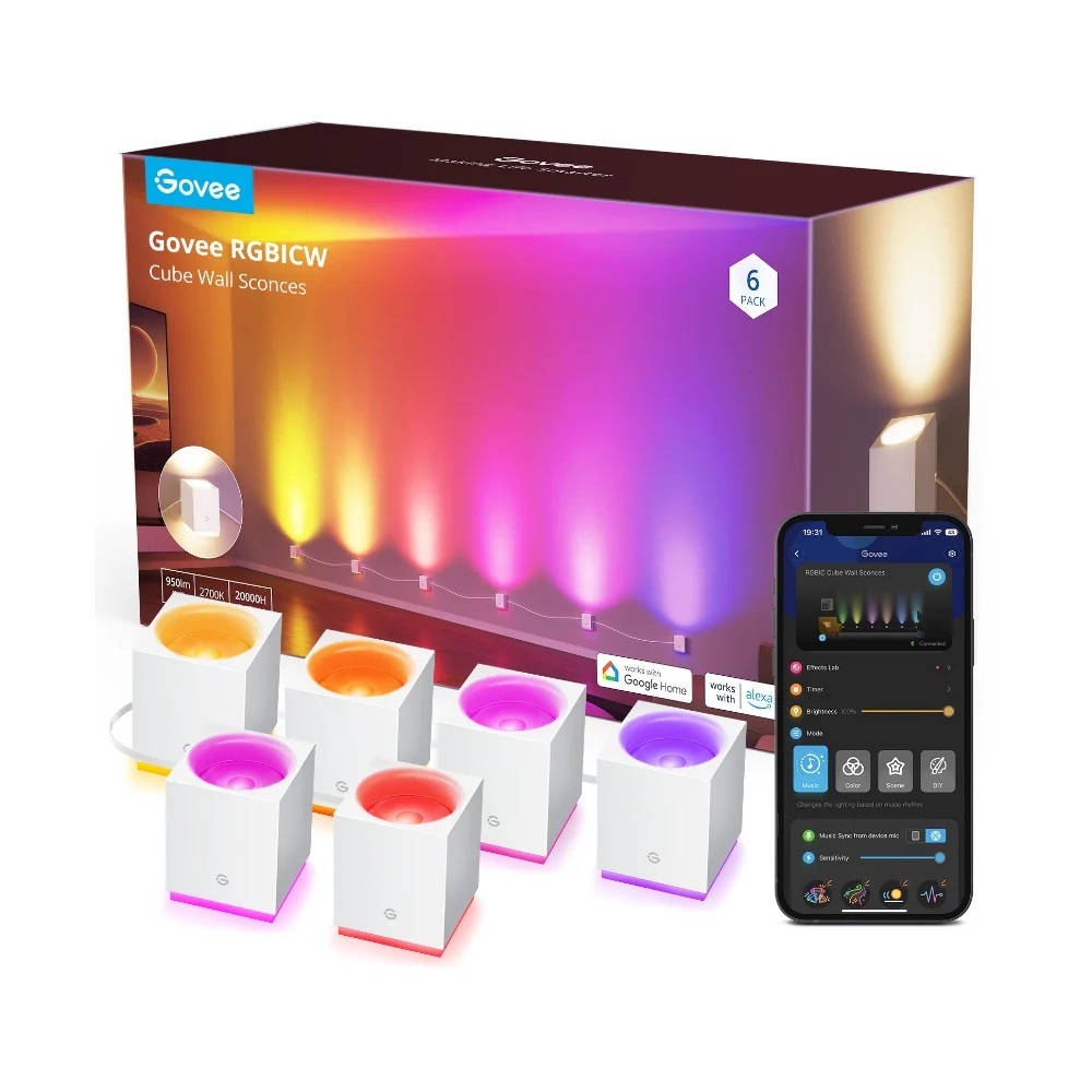 Govee RGBIC Cube Wall Sconces